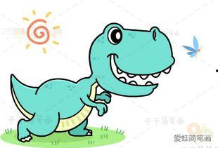 成人恐龙玩具简笔画视频,重温童年,绘制你的恐龙王国